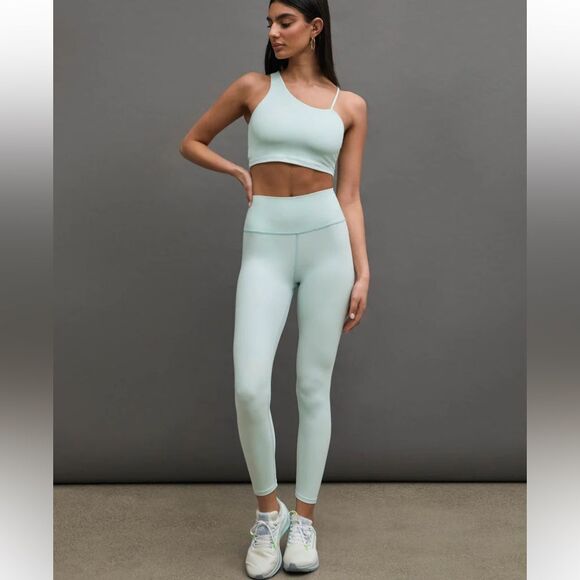 Carbon 38 Leggings Melt High Waist Full Length Clearly Aqua Size S - Picture 2 of 11